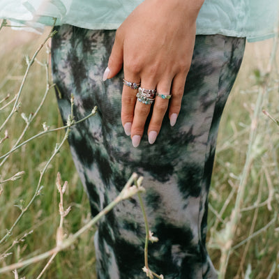Silver Custom Birthstone Ring