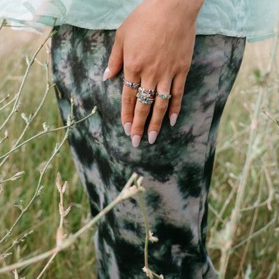 Silver Custom Birthstone Ring