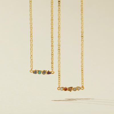 Custom Necklace with 2 Stones