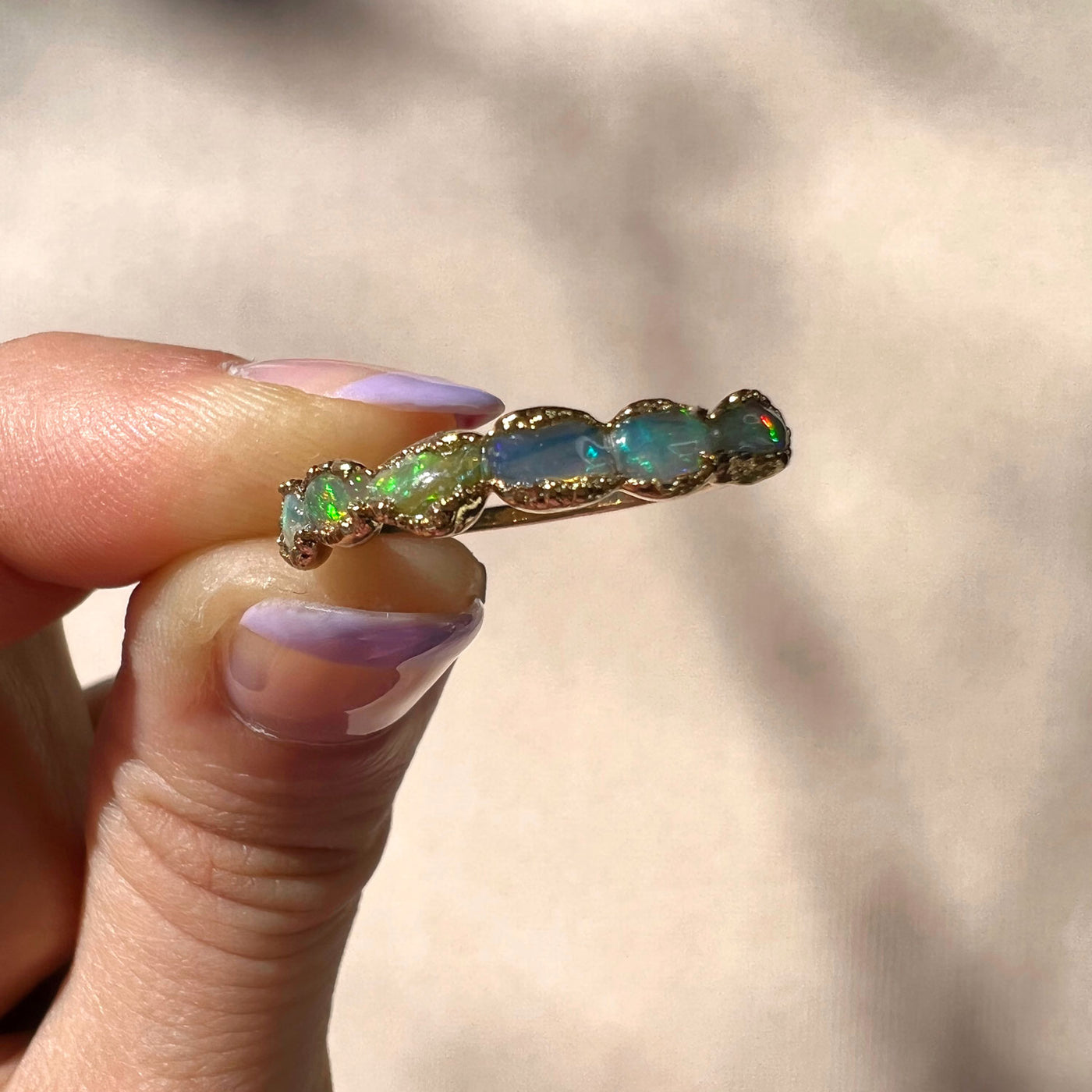 Raw Opal Ring - Size 7 - SS01