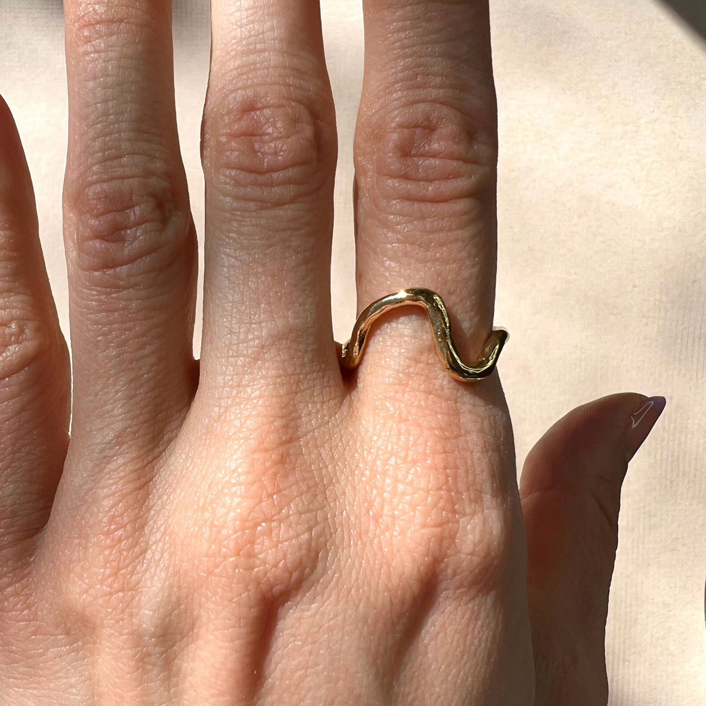 Willow Ring - Gold Plated - Size 7 - SS01