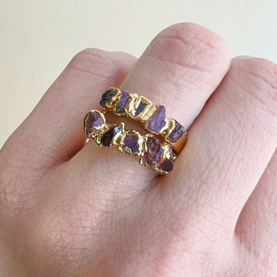 Ruby Garnet Spinel Ring - Multiple Sizes SS01