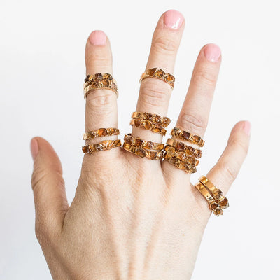 Citrine Stacking Ring - Archive Collection