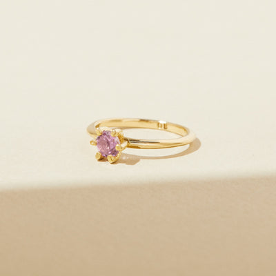February Birthstone Ring with Lavender Amethyst