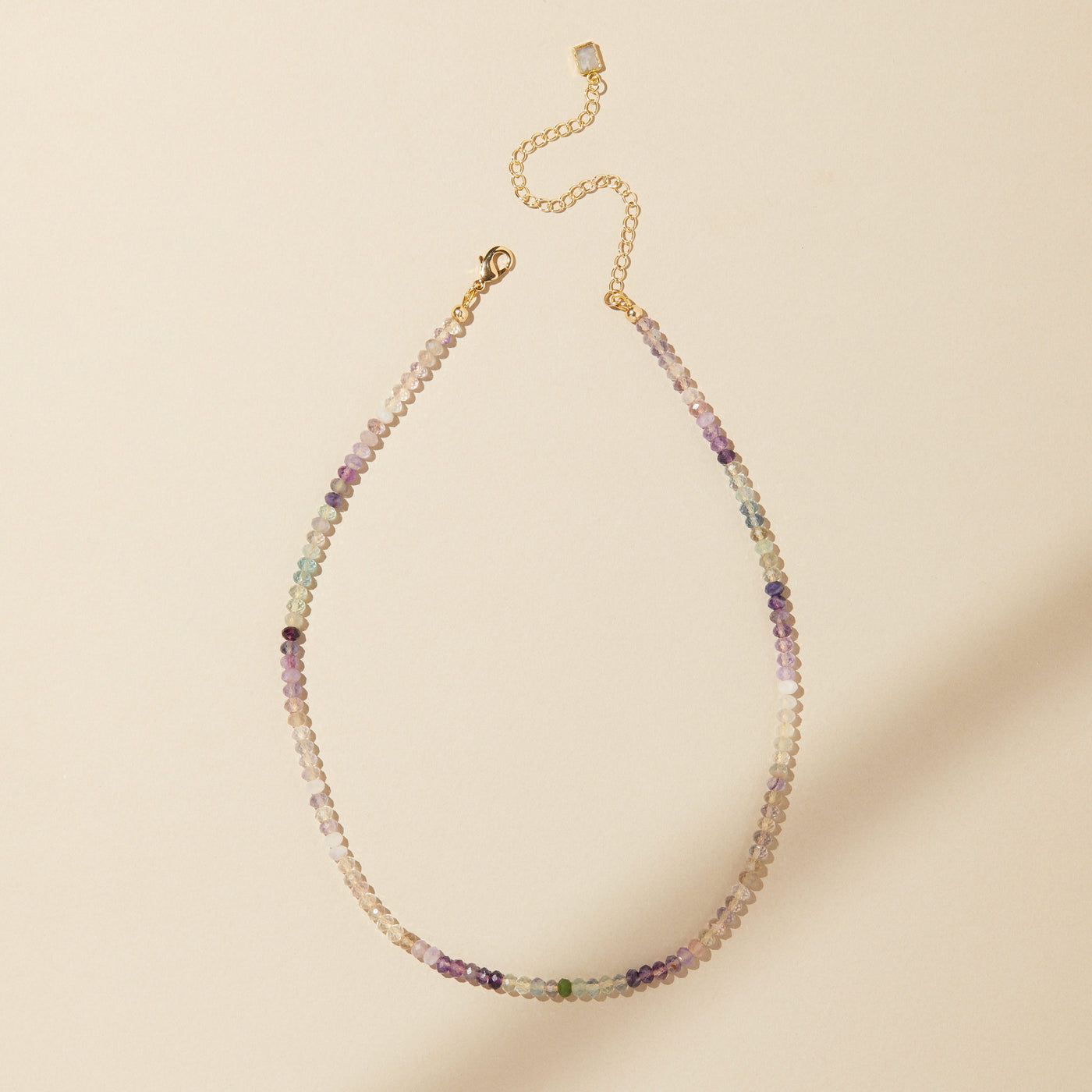 Rainbow Fluorite Beaded Necklace