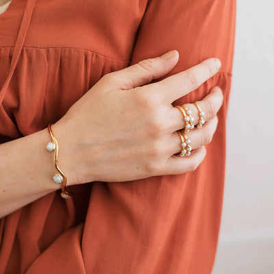 Pearl Wave Cuff - Archive Collection