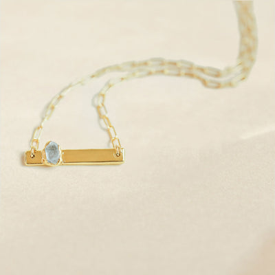 Herkimer Bar Necklace - Archive Collection