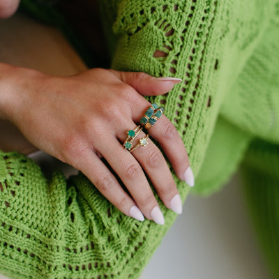 May Birthstone Ring with Emerald