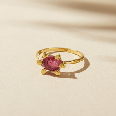 Aster Ring with Pink Tourmaline