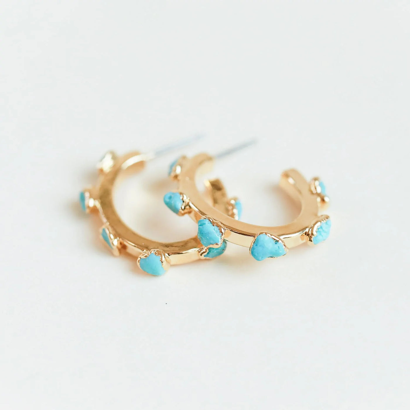 Turquoise Hoops - Archive Collection