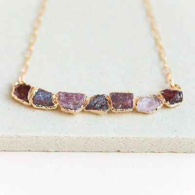 Ruby Curve Necklace - Archive Collection