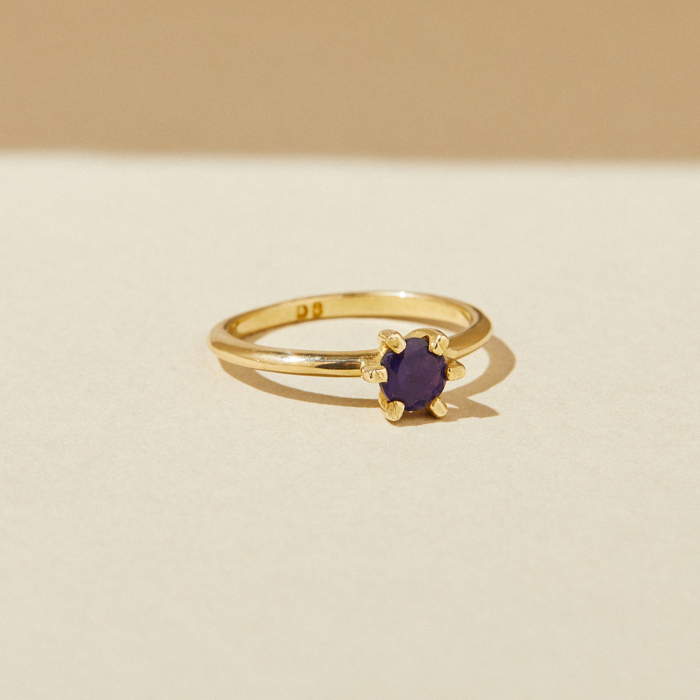 September Birthstone Ring with Iolite