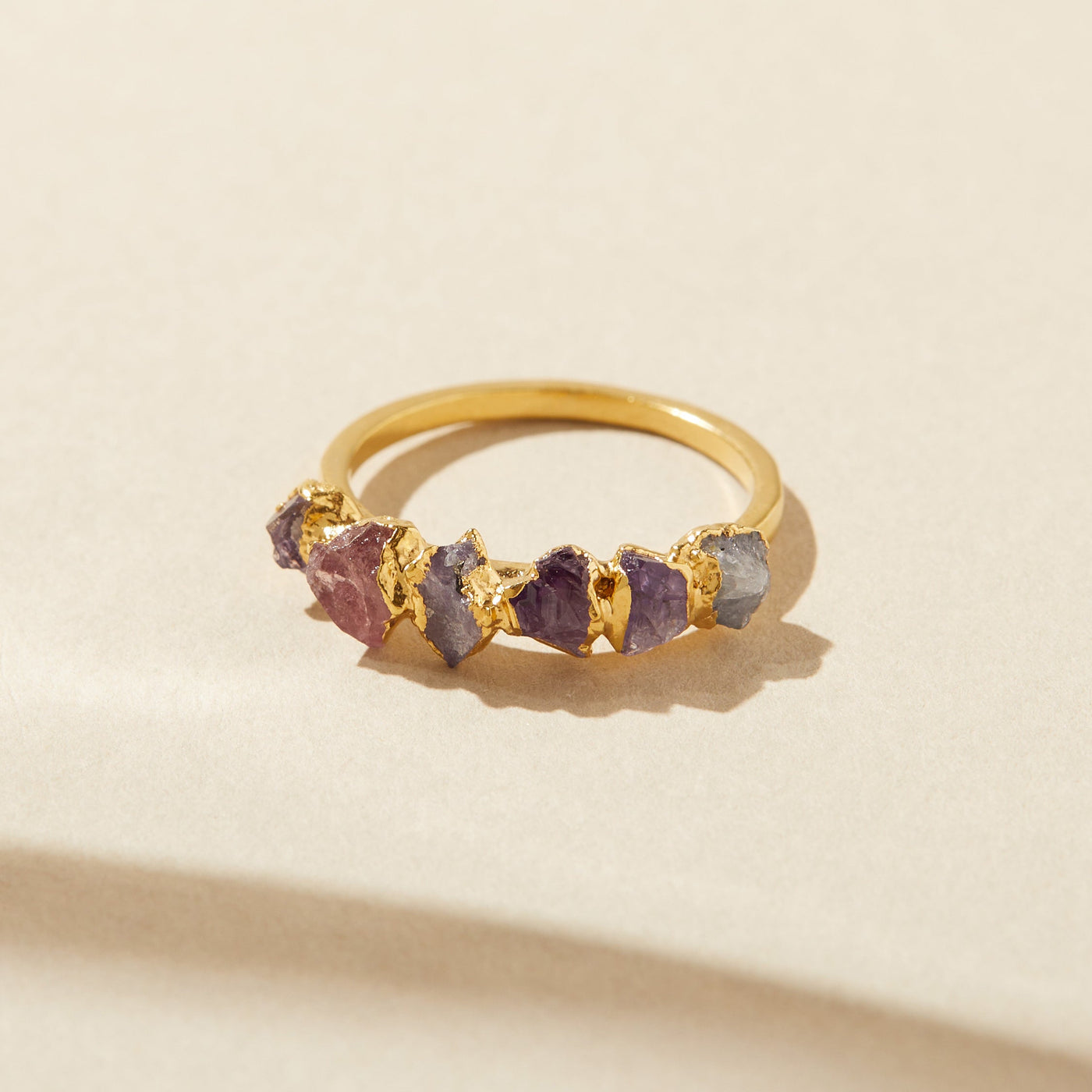 Purple Ombré Birthstone Ring