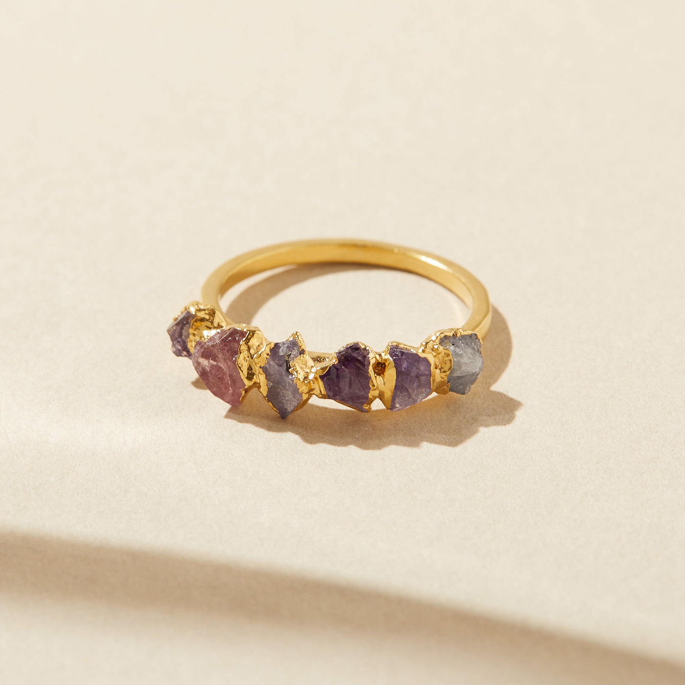 Purple Ombré Birthstone Ring Dani Barbe - Main Image