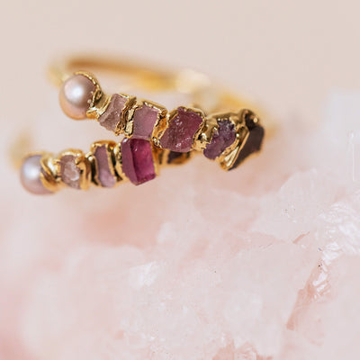 Pink Ombré Birthstone Ring