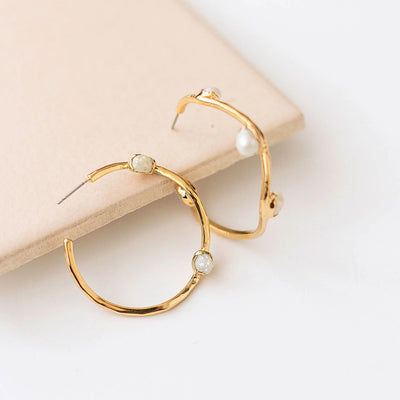 Pearl Wave Hoops - Archive Collection