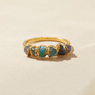 Blue Ombré Birthstone Ring